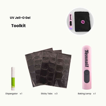 Nail Toolkit with UV Jell-O Gel | Nail Glue for Fake Nails? reusable Press on nails by Tennail