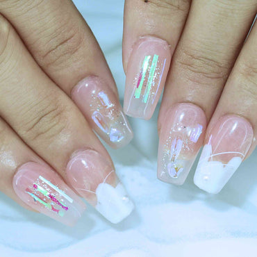 Mermaid Aurora?reusable Press on nails by Tennail