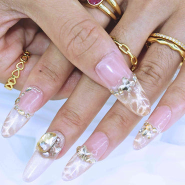 Aurora Gilded?reusable Press on nails by Tennail