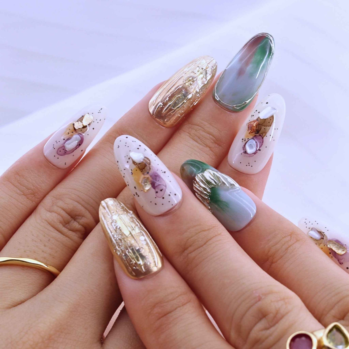 5/10-Set of Autumn-Winter Press - on Nails