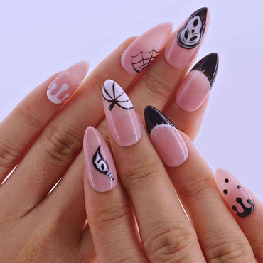 Spooky Pink? reusable Press on nails by Tennail
