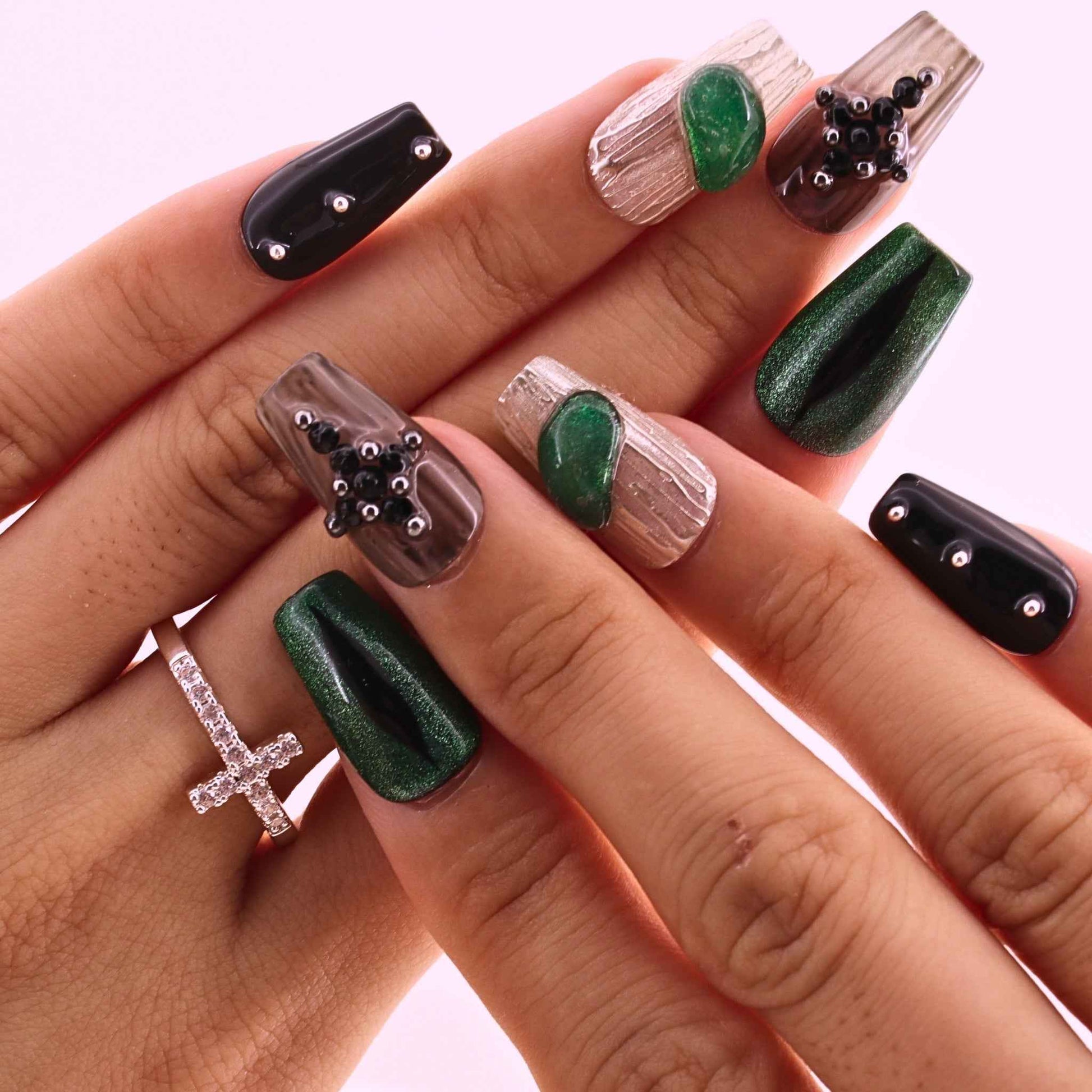 5/10-Set of Autumn-Winter Press - on Nails