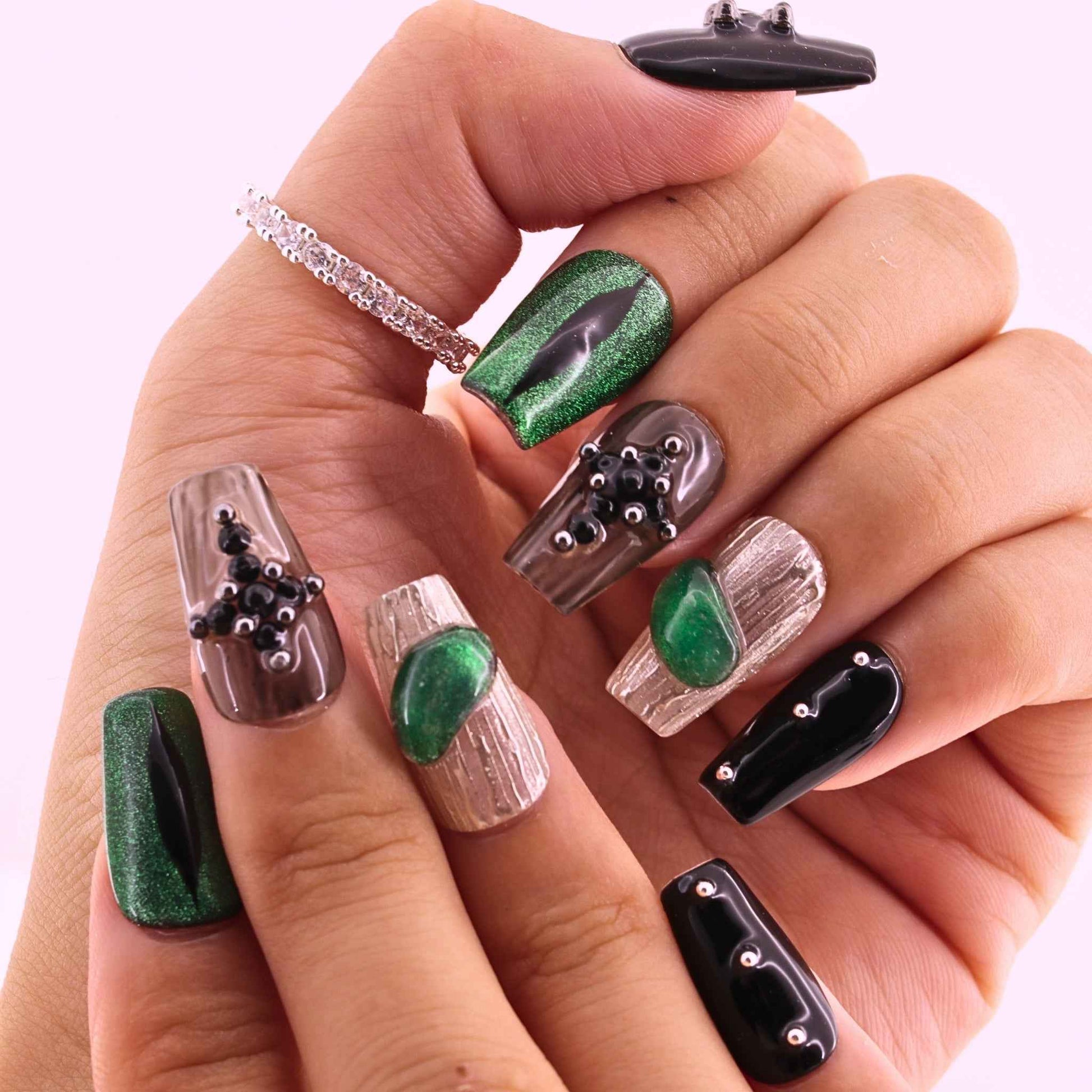 Midnight  Emerald Cross