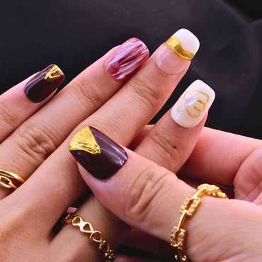 Autumn Glaze? reusable Press on nails by Tennail