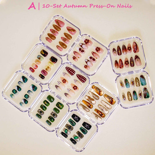 5/10-Set of Autumn-Winter Press - on Nails