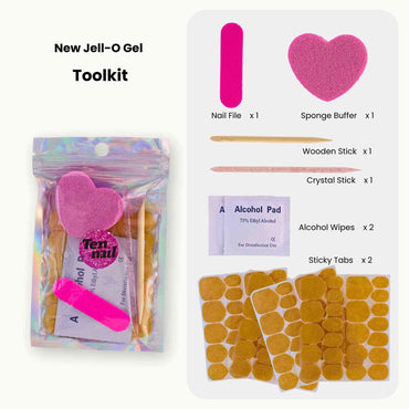 Nail Toolkit with New Jell-O Gel? reusable Press on nails by Tennail