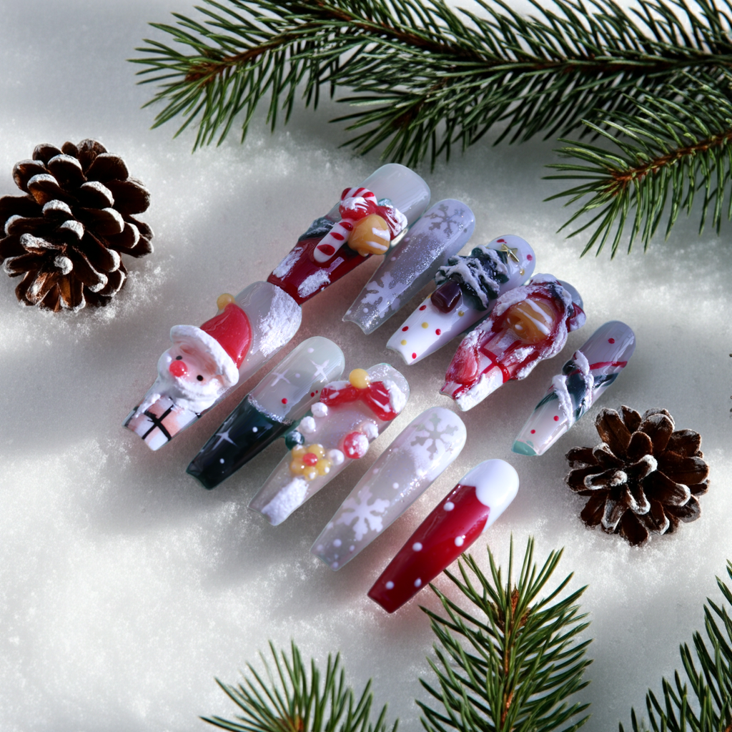 Tennail Christmas press-on nails
