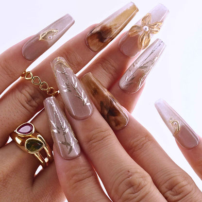 5/10-Set of Autumn-Winter Press - on Nails