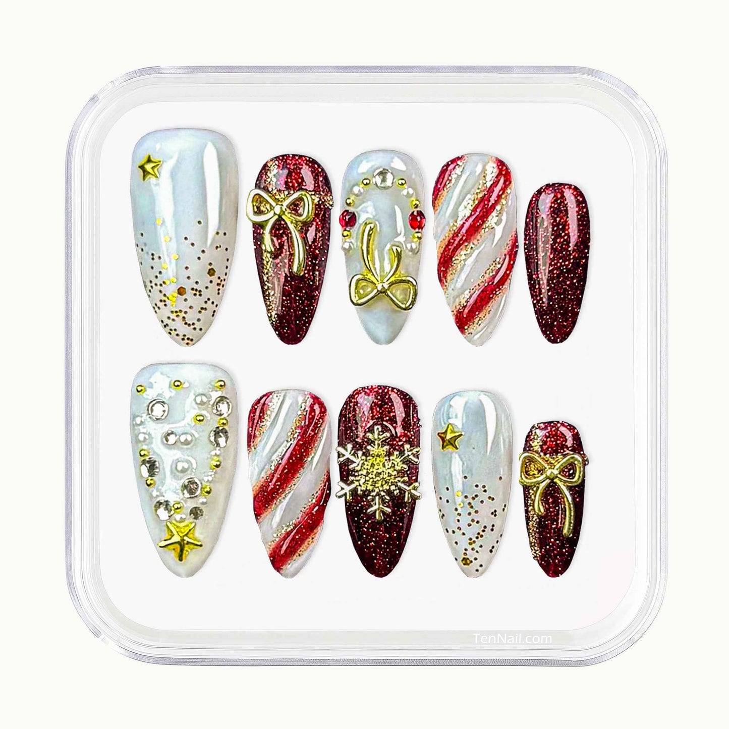 Gilded Snowflake Bow